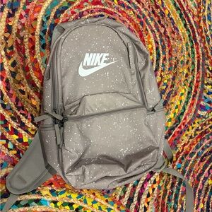 Nike Heritage Taupe Backpack with White Speckle Print - Men's